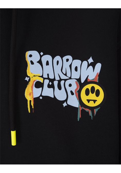 Black Hoodie With Barrow Clud Print BARROW | F3BWUAHS142110