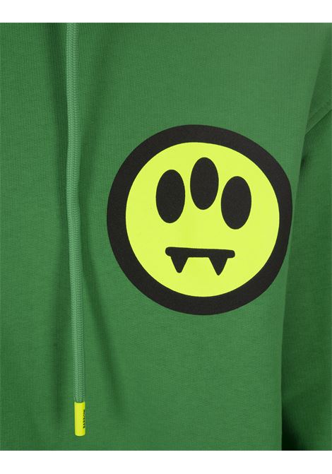 Felpa Verde Con logo Lettering Su Fronte e Retro BARROW | F3BWUAHS150BW012