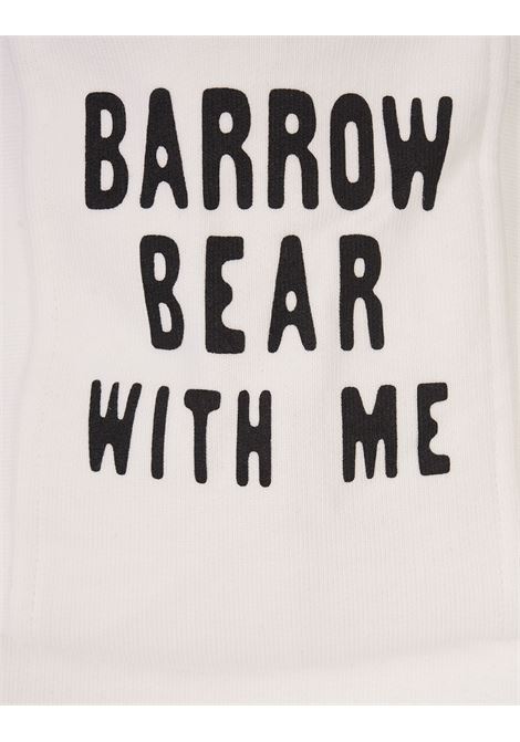 Felpa Barrow Bear With Me Bianca BARROW | F3BWUAHS154002