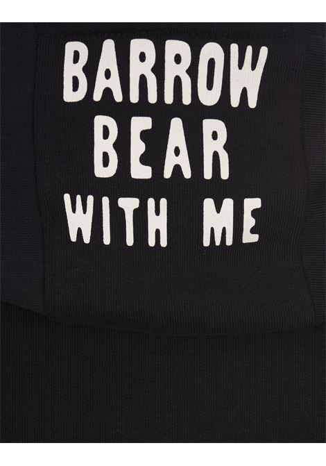 Black Barrow Bear With Me Hoodie BARROW | F3BWUAHS154110