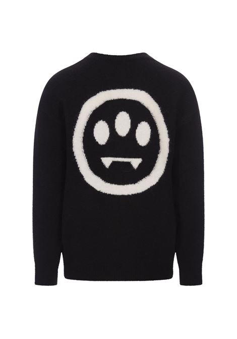 Black Sweater With Contrast Lettering Logo BARROW | F3BWUAJP023110