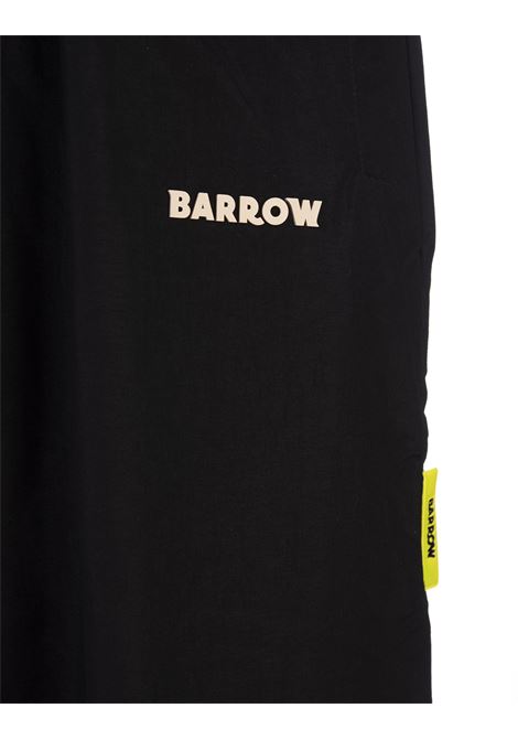 Pantaloni Sportivi Ampi Neri Con Logo BARROW | F3BWUAPA057110