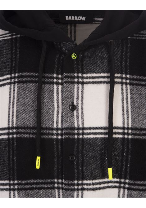 Flannel Shirt With Hood And Checked Pattern BARROW | F3BWUASI140110