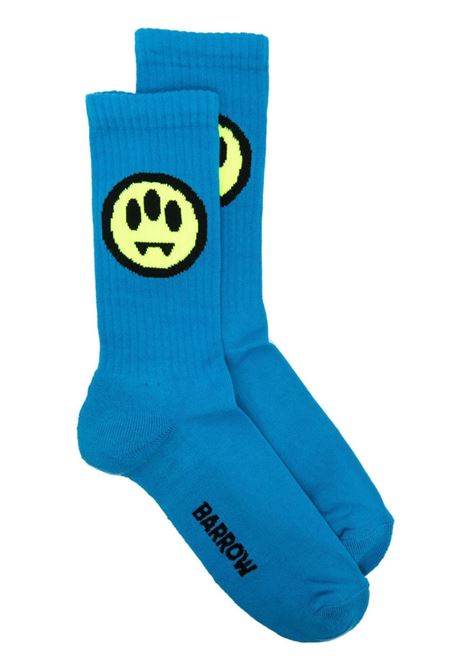 Blue Socks With Logo BARROW | F3BWUASO121BW013