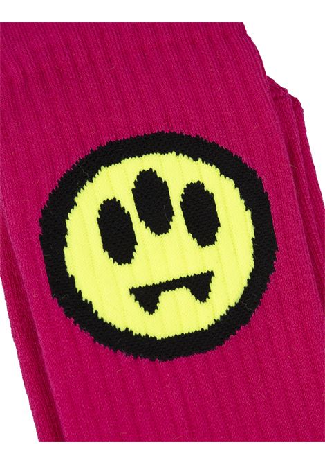 Fluo Pink Socks With Logo BARROW | F3BWUASO121BW018