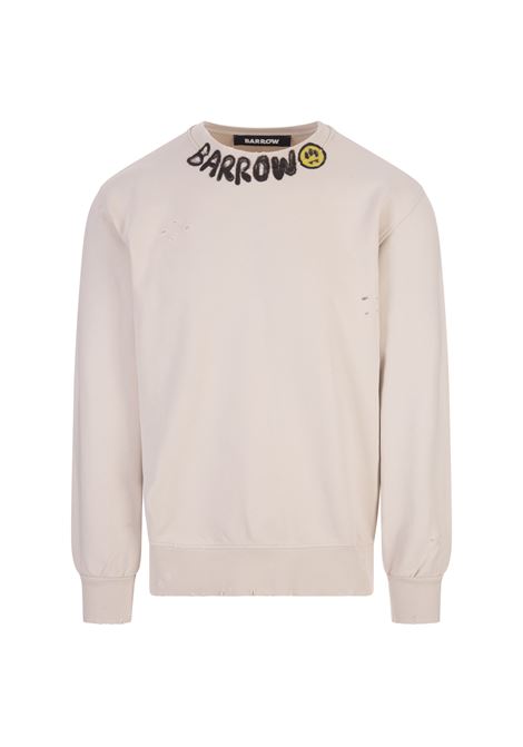 Dove Sweatshirt With Logo On Neck BARROW | F3BWUASW047BW009