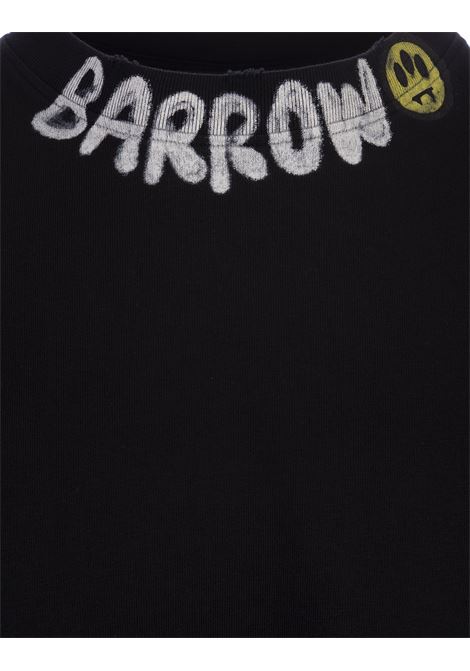 Black T-Shirt With Logo On Neck BARROW | F3BWUATH048110