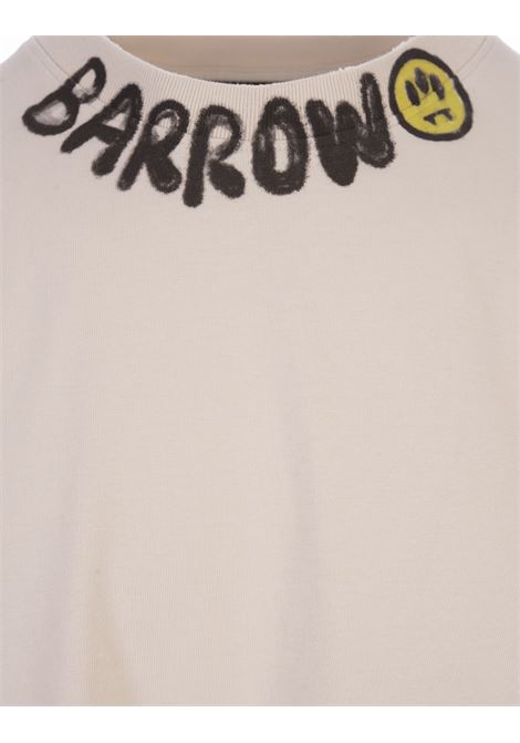 Dove T-Shirt With Logo On Neck BARROW | F3BWUATH048BW009