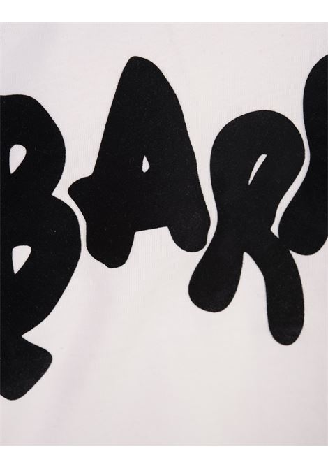T-Shirt Bianca Con Logo Lettering a Contrasto BARROW | F3BWUATH094002