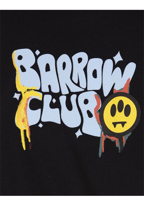 Black T-Shirt With Barrow Clud Print BARROW | F3BWUATH141110