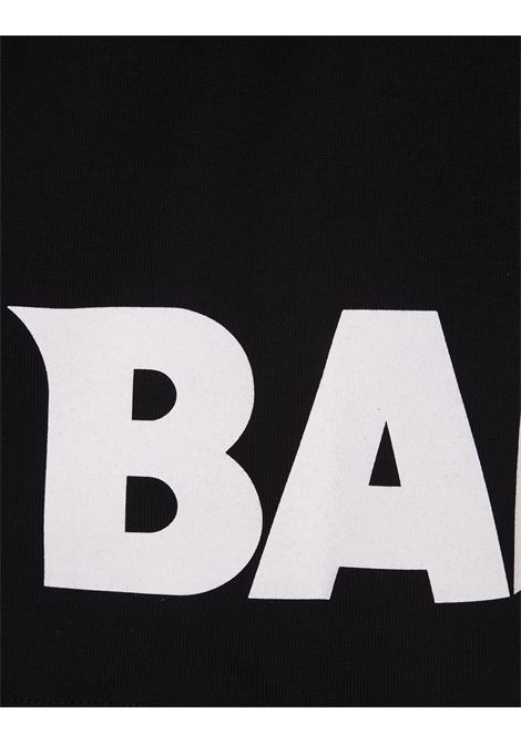 T-Shirt Nera Con Logo e Lettering Fronte e Retro BARROW | F3BWUATH145110