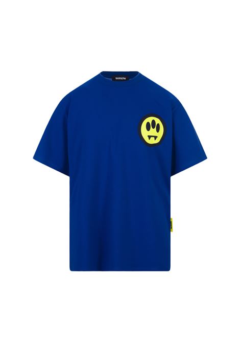 T-Shirt Blu Royal Con Stampa Logo Su Fronte e Retro BARROW | F3BWUATH149BW013