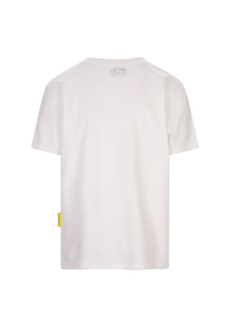 White T-Shirt With Logo On Chest BARROW | F3BWUATH152002