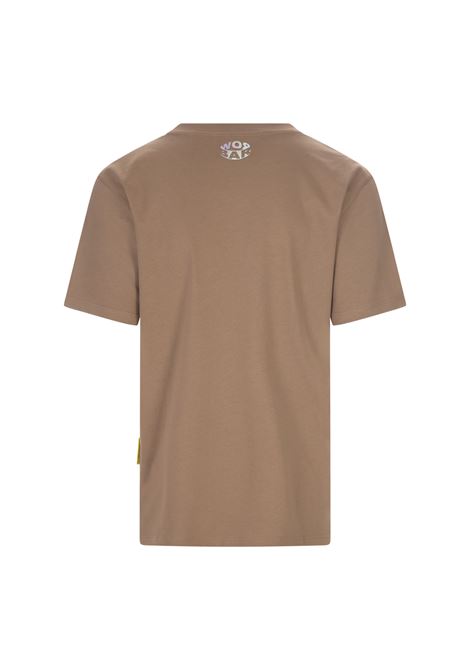 Burnt Sand T-Shirt With Logo On Chest BARROW | F3BWUATH152BW016