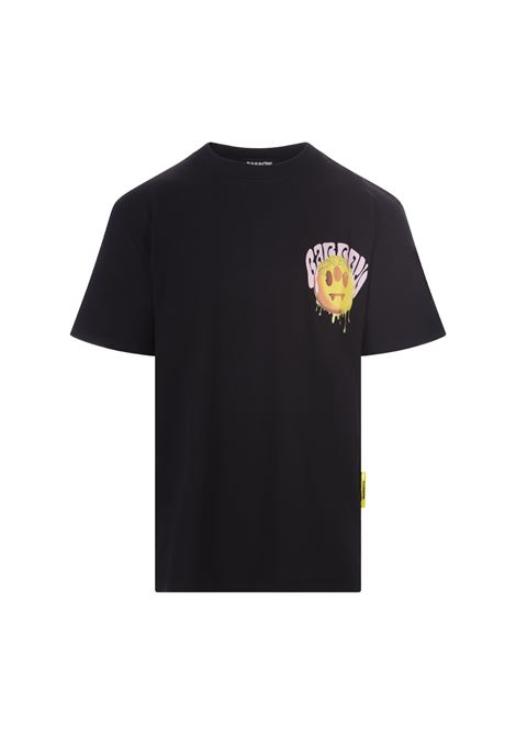 T-Shirt Nera Con Stampa Grafica Fronte e Retro BARROW | F3BWUATH164110
