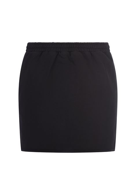 Black Mini Skirt With Drawstring BARROW | F3BWWOSK087110