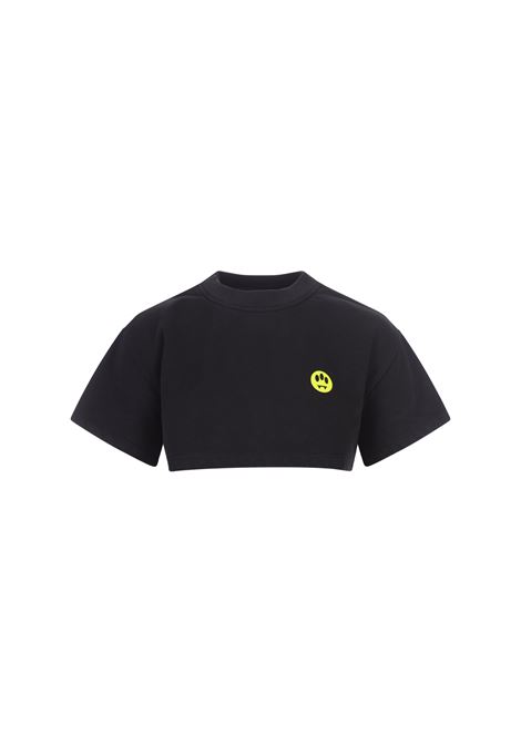 T-Shirt Crop Nera Con Logo BARROW | F3BWWOTH081110