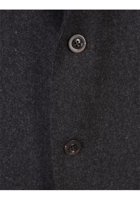 Anthracite Virgin Wool Single-Breasted Blazer BOGLIOLI | N6302EW-FA00300870