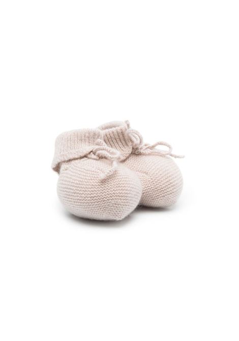 Pale Pink Cashmere Booties BONPOINT | PEBDA2837CH009B