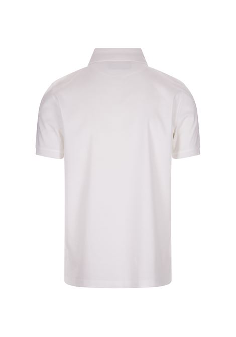 White Jersey Short-Sleeved Polo Shirt BOSS | 50494980100