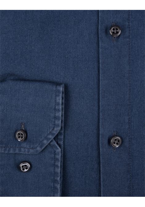 Camicia Slim Fit In Denim Di Cotone Blu BOSS | 50496932460