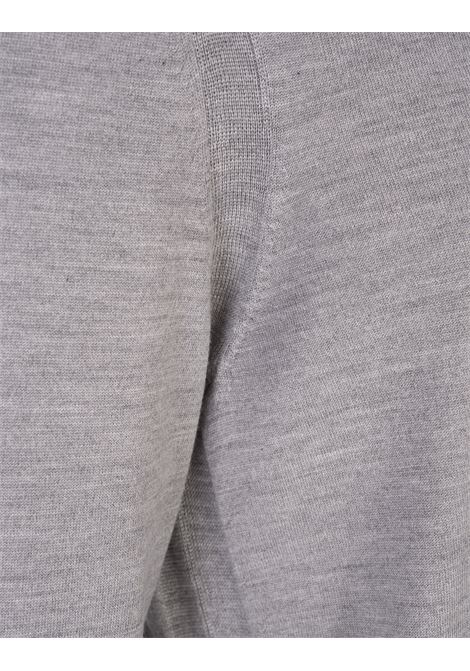 Grey Regular Fit Sweater In Silk, Wool and Cashmere BOSS | 50496937041