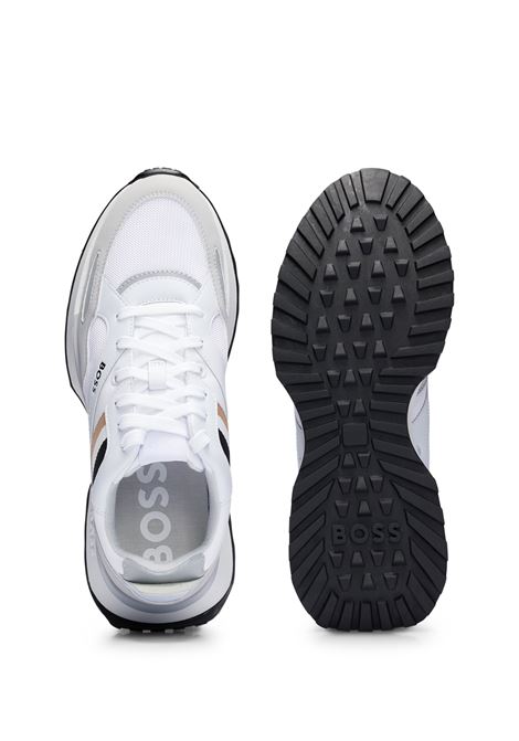 White Runner Style Hybrid Sneakers With EVA Rubber Sole BOSS | 50498280100