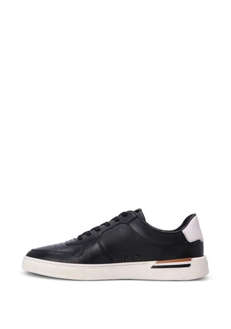Black Lace-Up Sneakers With Preformed Sole and Branded Leather Upper BOSS | 50498894001