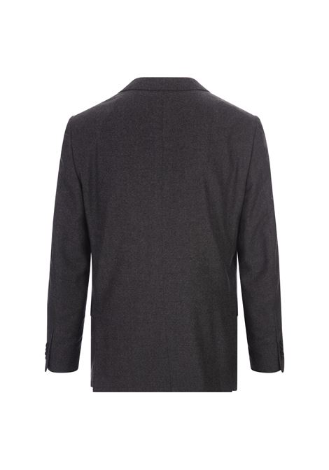 Dark Grey Wool Single-Breasted Blazer CARUSO | LN2JM202F-5088630240