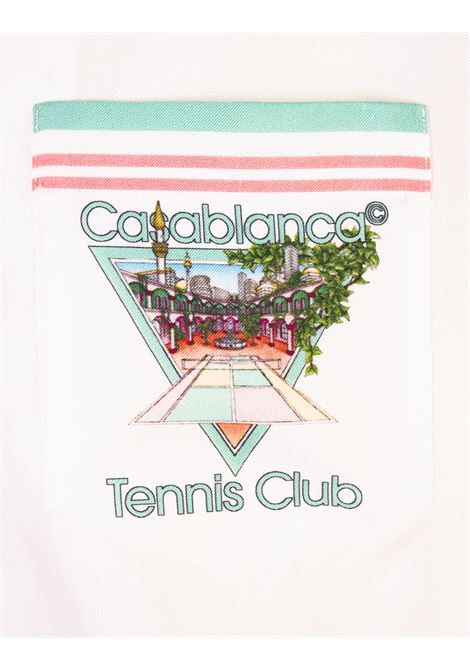 Camicia Tennis Club Icon In Seta CASABLANCA | MF23-SH-003001