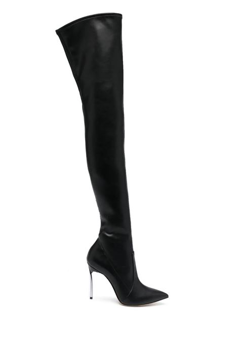 Black Blade Eco Leather Over The Knee Boots CASADEI | 1T023V100MC21489000