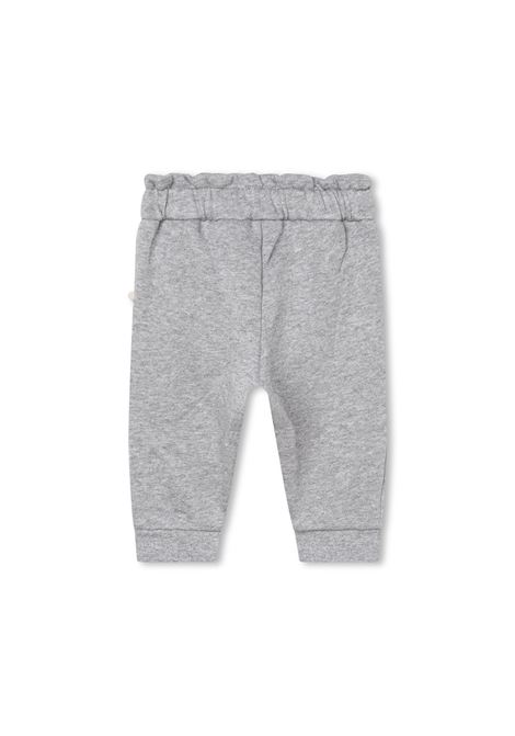 Grey Joggers With Contrasting Details Chloé Kids | C04341A38