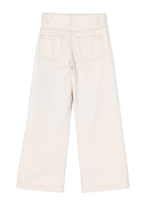 Ivory Denim Straight Jeans Chloé Kids | C14740Z32