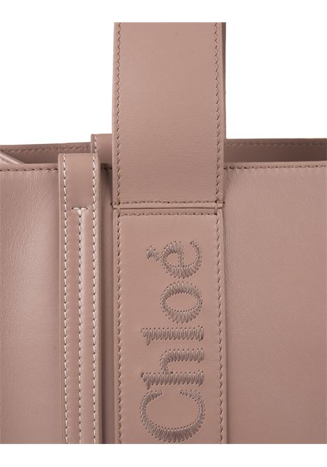 Woody Medium Shopping Bag In Woodrose Leather Chloé | C23US383I60527