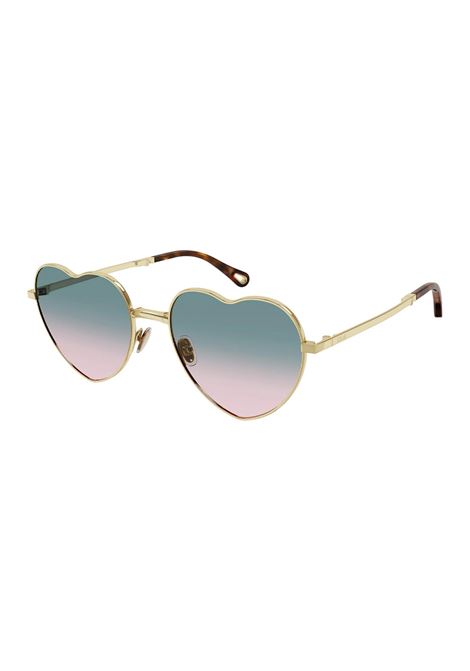 Gold/Green/Pink Milane Sunglasses Chloé | CH0071S001
