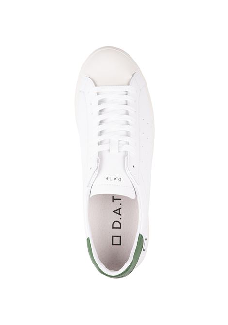 Sneakers Base In Pelle White and Grey D.A.T.E. | M391-BA-LEWG
