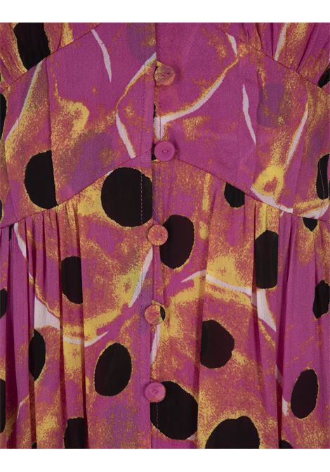 Erica Maxi Dress in Ladybug Dot DIANE VON FURSTENBERG | DVFDS2R006LDBDT