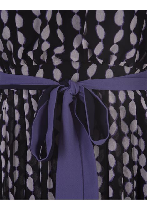 Miriam Dress in Tiny Shibori Dot Black DIANE VON FURSTENBERG | DVFDS2R029SBDSB