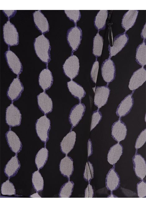 Miriam Dress in Tiny Shibori Dot Black DIANE VON FURSTENBERG | DVFDS2R029SBDSB