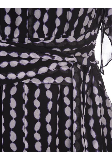 Bleuet Dress in Tiny Shibori Dot Black DIANE VON FURSTENBERG | DVFDS2R050SBDSB