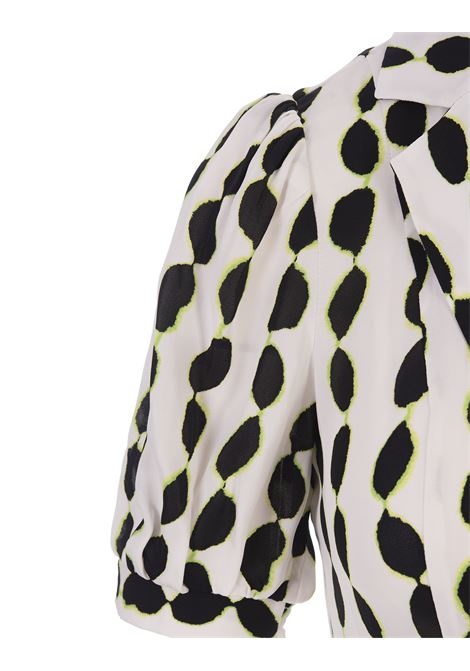 Gemita Dress in Shibori Dot Ivory DIANE VON FURSTENBERG | DVFDW2R014SBDMI