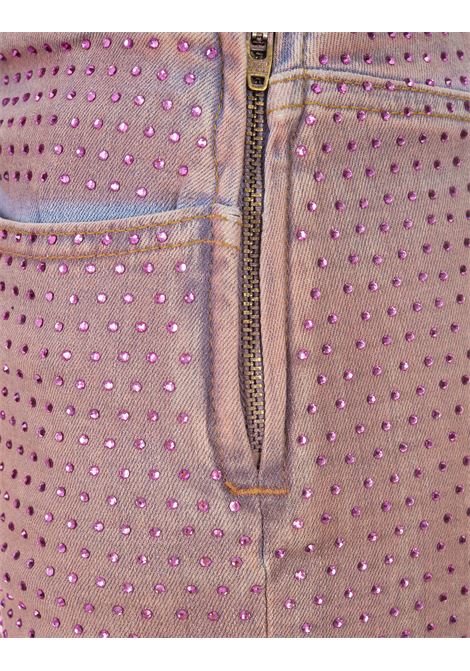 Minigonna In Denim Rosa Vintage Con Strass DIESEL | A12491-09I2201