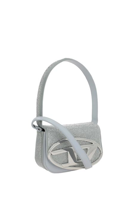 1DR Bag In Grey Satin With Crystals DIESEL | X08396-P6017T8052