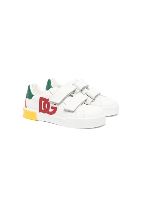 Sneakers Portofino Multicolor Con Logo DG DOLCE & GABBANA KIDS | DA5167-AN3848N530