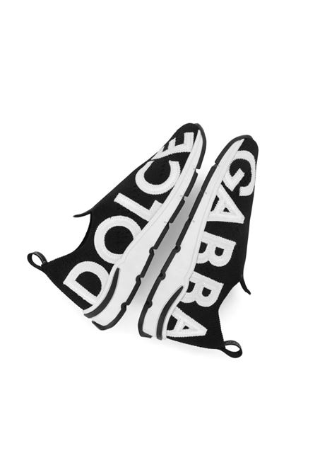 Black Socks Sneakers With Logo DOLCE & GABBANA KIDS | DA5188-AK3388B939