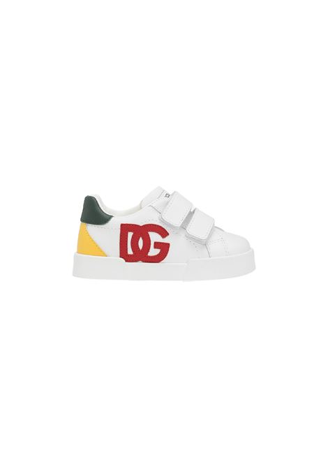 Sneakers Portofino Primi Passi Multicolor Con Logo DG DOLCE & GABBANA KIDS | DN0194-AN3848N530