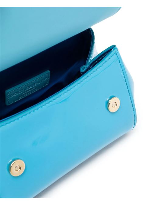 Mini Sicily Bag In Light Blue Patent Leather DOLCE & GABBANA KIDS | EB0003-A106780610