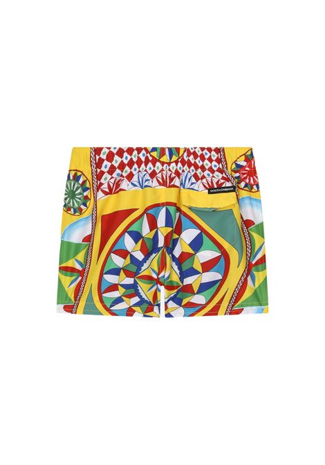 Multicoloured Printed Swimsuit DOLCE & GABBANA KIDS | L1J842-G7J3LHH4KV