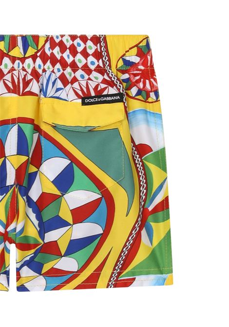 Costume Da Bagno Stampato Multicolore DOLCE & GABBANA KIDS | L1J842-G7J3LHH4KV