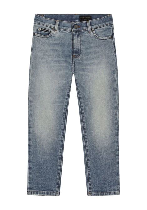 Jeans Azzurri Con Logo D&G DOLCE & GABBANA KIDS | L42F59-LDB39S9000